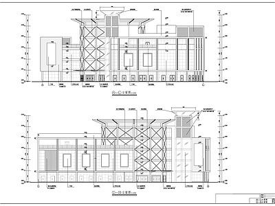 五层商城建筑 施工图