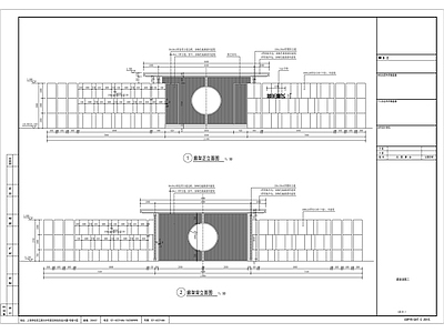 入口廊架详图 施工图