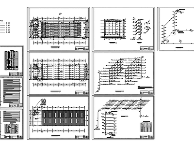 5层综合库房高架仓库给排水消防设计图 施工图 建筑给排水