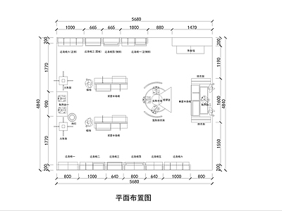 儿童服装店 个性复古风  施工图