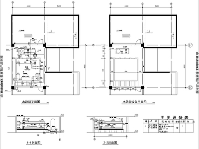 水箱间详图 施工图