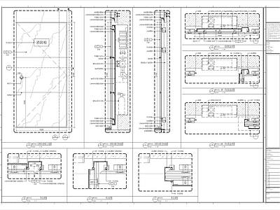 石材消防栓暗门隐形门 施工图