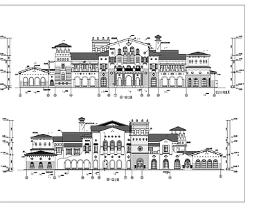 二层接待中心建筑设计图 施工图