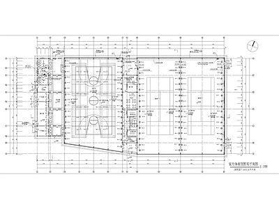 市老年活动中心体育馆单体建筑设计电气图 施工图 建筑电气