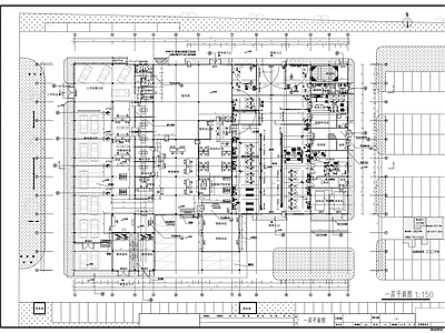 名车4S店建筑 施工图 展销厅