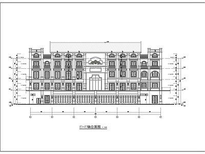 四层欧式商业楼 施工图