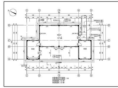 殡葬中型悼念厅建施图 施工图