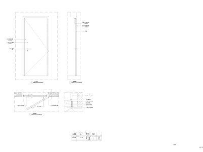 甲级防火门门表 施工图 通用节点