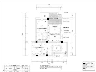 现代家装样板间 施工图 平层