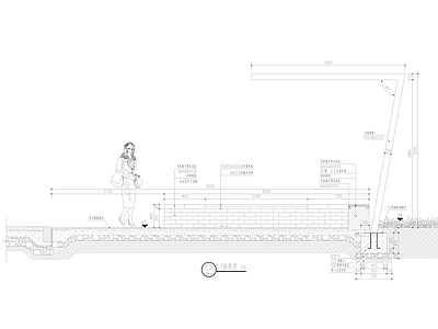 特色廊架及休闲坐 施工图
