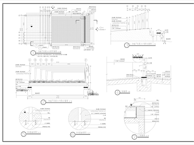 地下车库入口廊架 施工图