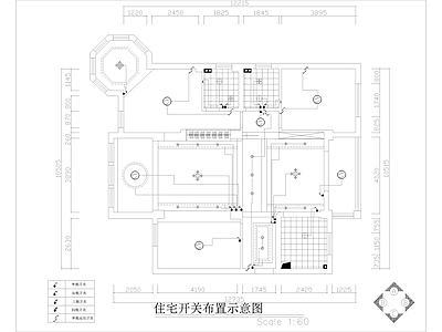 现代家装平层样板间