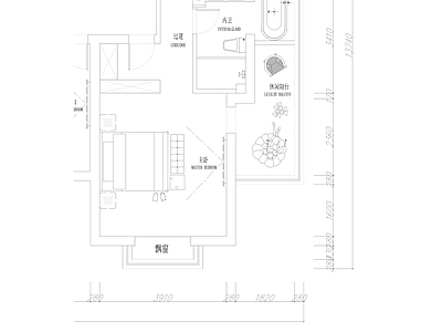 家居卧室 施工图