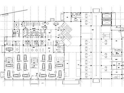 大众4S店 施工图 展销厅