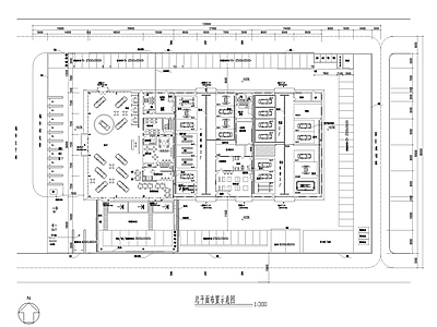 两层丰田特约店展厅 施工图 展销厅