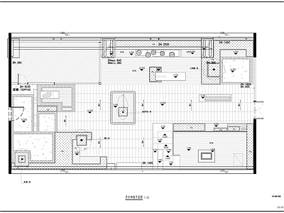 屋顶露台花园绿化种植乔灌木地 施工图