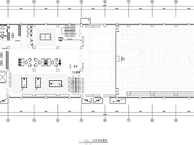 室内篮球健身房 施工图