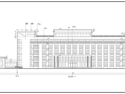 欧式六层办公楼建筑方案图 施工图