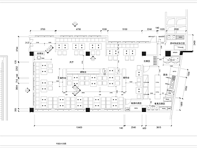 火锅店 餐厅餐饮空间 施工图