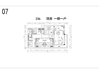 基准方中边厅户型精品库 施工图