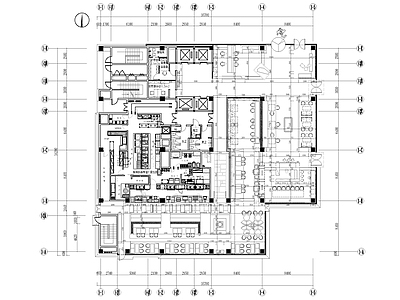 民宿大堂自助餐厅 施工图