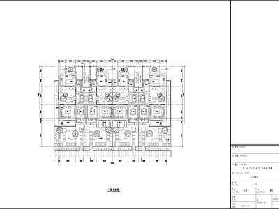 友建花苑叠拼别墅户型 施工图