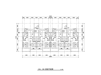 四层叠别墅设计 施工图