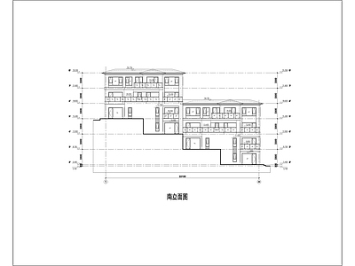 爬山叠别墅 五层叠别墅 七层叠别墅 施工图