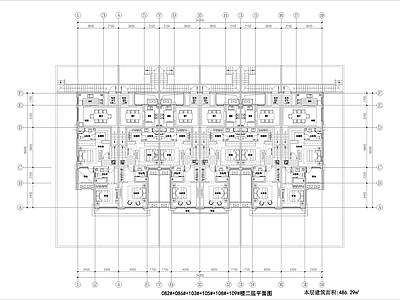 六层叠拼别墅 施工图