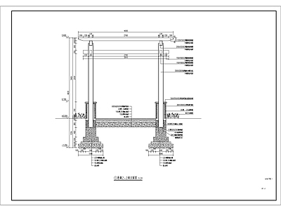 广场廊架 施工图