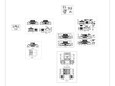 财神殿全套图纸 施工图