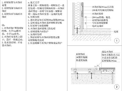 53个墙面通用节点大样 施工图