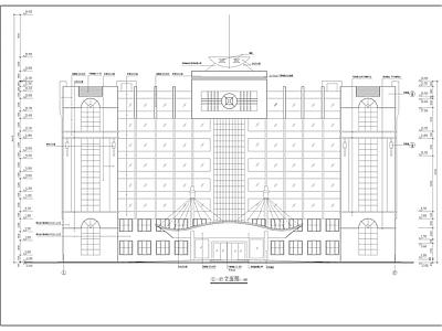 学校综合楼全套建筑图 施工图