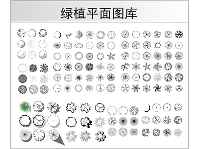 绿植平面图库 施工图