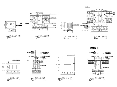 雨水口及排水沟做法详图 施工图