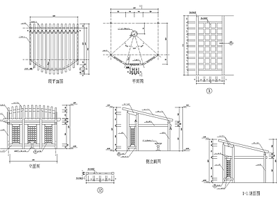 一套特殊造型古建筑 施工图