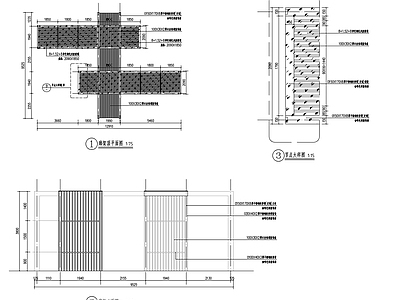 廊架详图 施工图