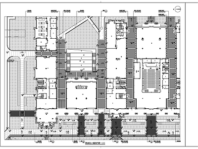 校园教学楼区室外景观节点详图 施工图