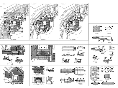 中心湖教工活动中心园建节点详图 施工图