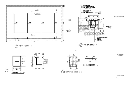 室外网球场及其他通用节点详图 施工图