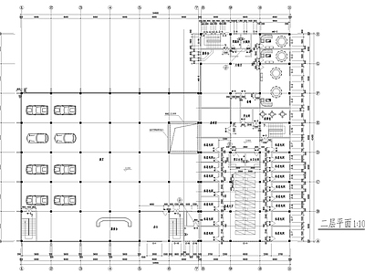 车展厅建筑 施工图 展销厅