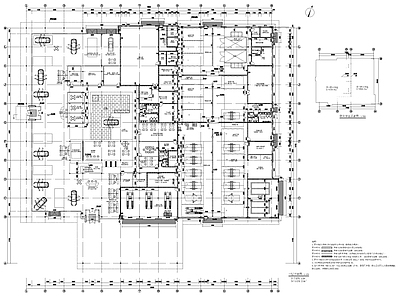 梅赛德斯奔驰汽车4S店 施工图 展销厅