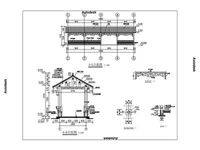 古建长廊 施工图