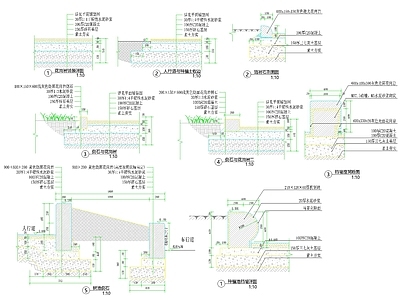 各种规格形式道牙路沿石做法合集 施工图