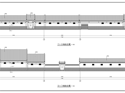 北方四合院结构建筑图 施工图