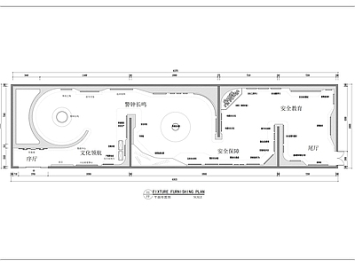 现代电气展厅 平面图 施工图