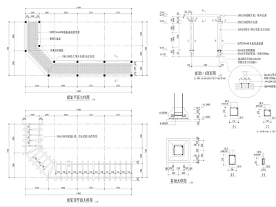 园林景观廊架 施工图