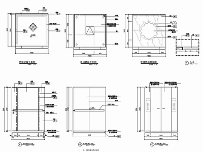 电梯轿厢施工详图 电 施工图