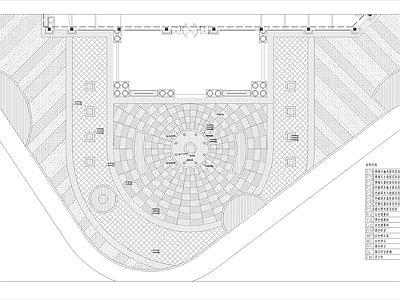 商业街广场铺装详图 施工图