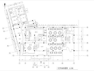 3170㎡餐厅 餐饮空间 施工图